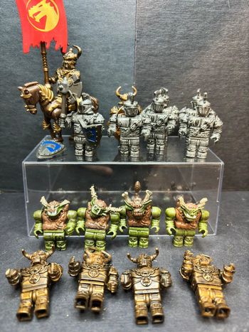 Lot de figurines mega bloks style lego dragons krystal wars