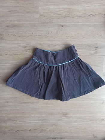 jupe en velours gris foncéjodhpur 5ans