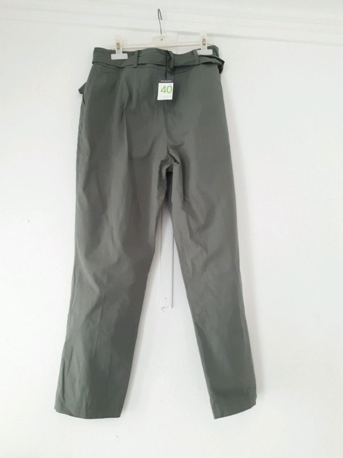 Pantalon droit vert kaki 40 - photo numéro 4