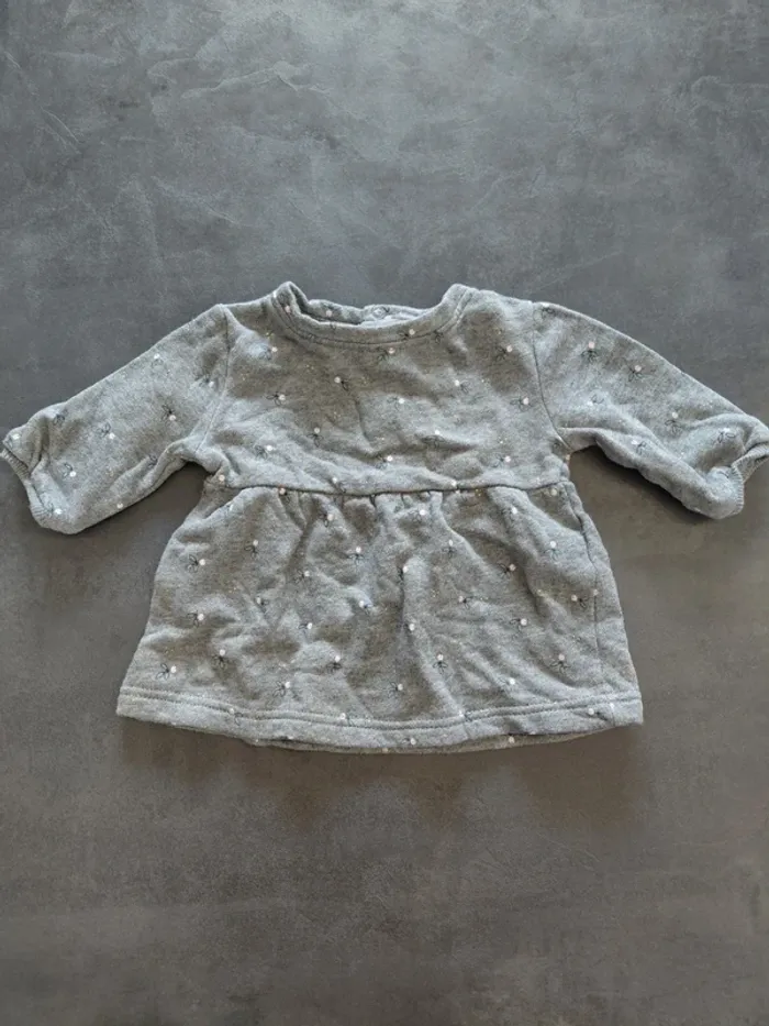 Robe 3 mois grise Kiabi