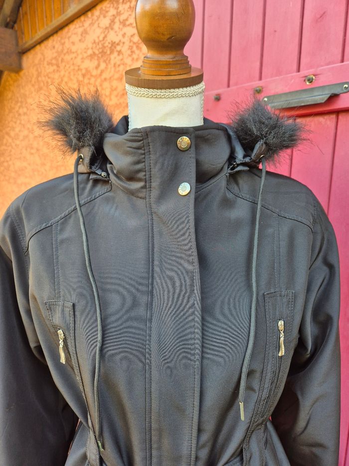 Parka doublée à capuche fourrure pour femme T. 44 - photo numéro 3