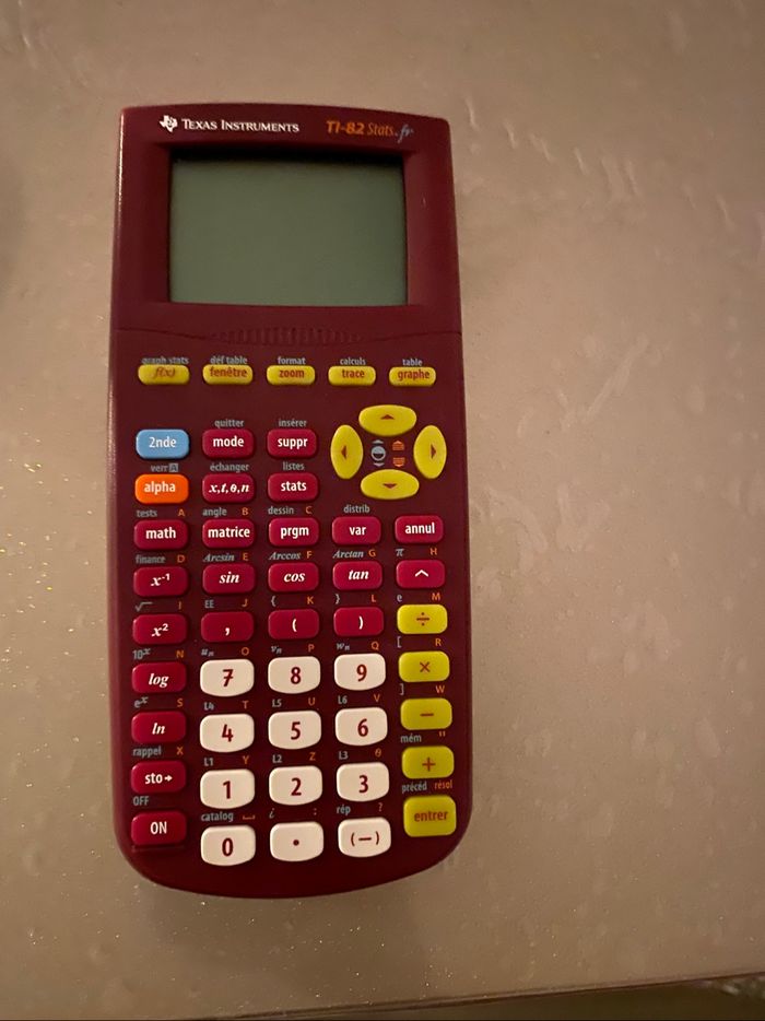 Calculatrice Texas Instruments TI 82 stats