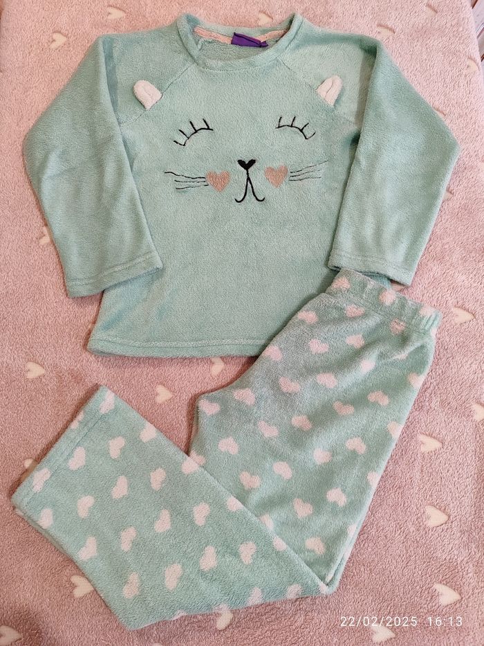 Pyjama velours fille 10 ans