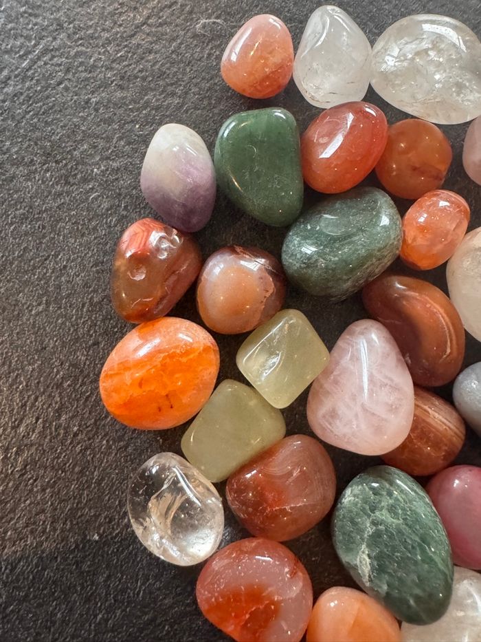 Lot de 250 g de pierres polies naturelles (272 g avec cadeaux) - photo numéro 4