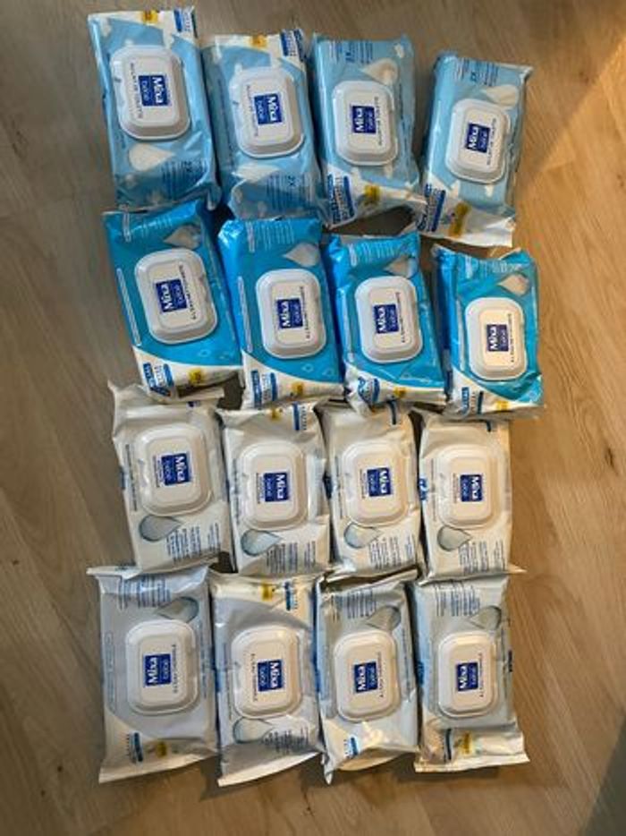 Lot lingettes assortiments mixa bébé - photo numéro 2
