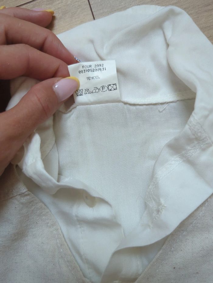 Haut cérémonie vintage chemise et veston en lin 12 mois - photo numéro 4
