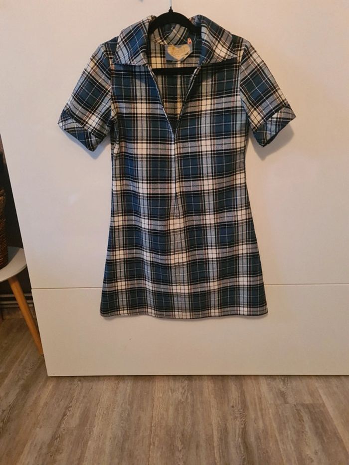 Robe carreaux vintage - photo numéro 2