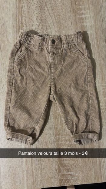 Pantalon velours bébé 