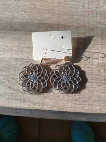 Boucles d'oreilles noires