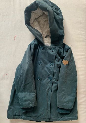 Veste mi saison doublée vert
