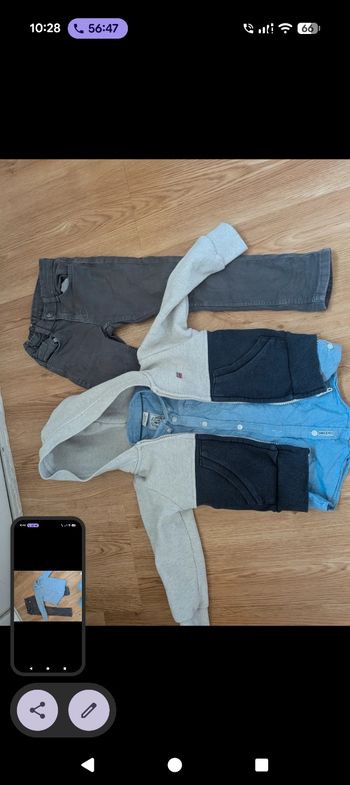 Tenue 5 ans chemise veste jean 