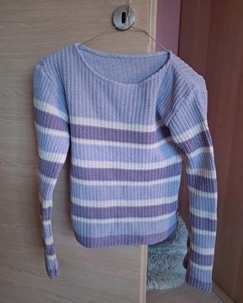 Pull violet femme taille s