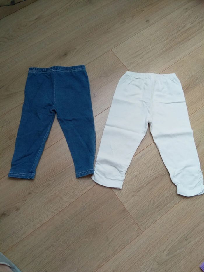 Lot 2 leggings fille 18 mois - photo numéro 5