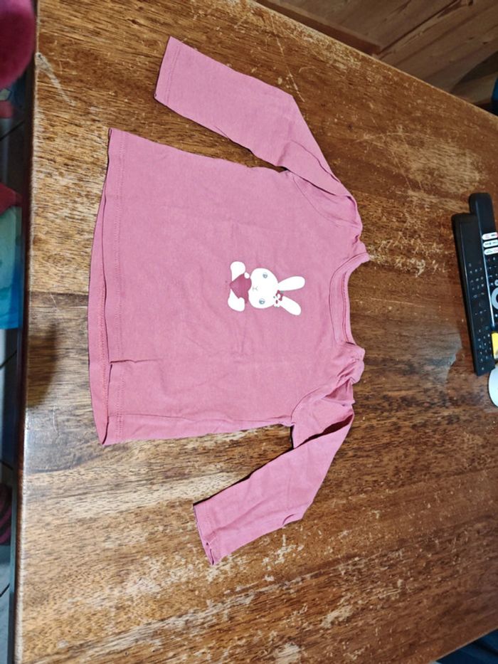 T shirt lapin fille - taille 24 Mois - FPC