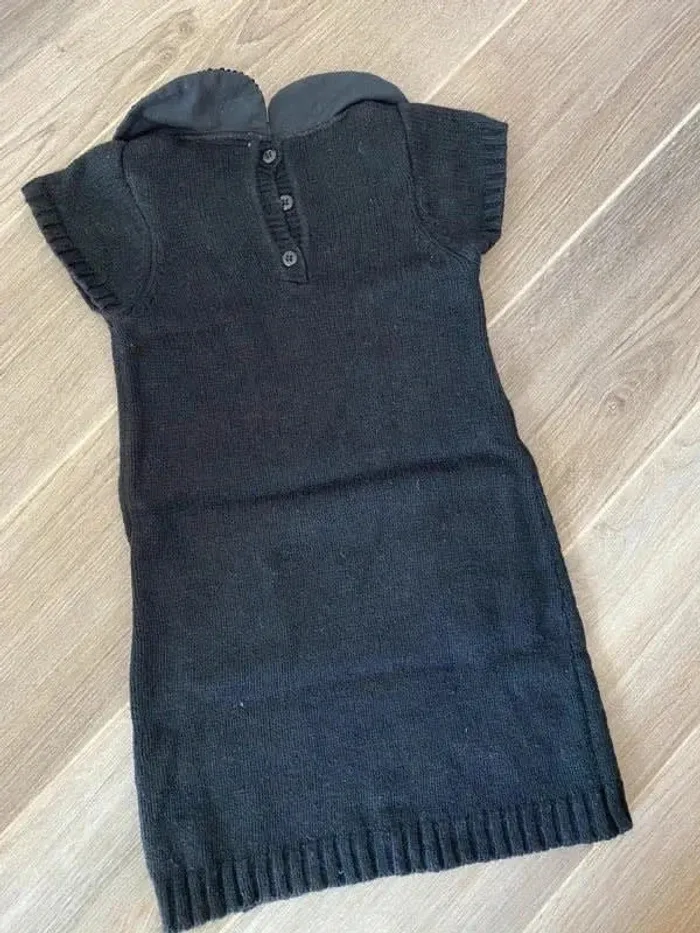 Pull robe noir à sequin au col 5 ans - photo numéro 4