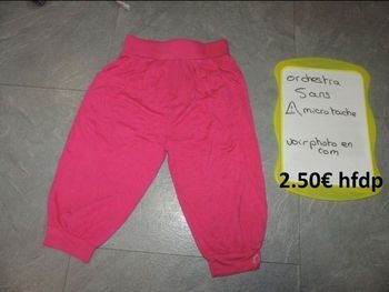 Sarouel orchestra taille 5 ans attention voir photo micro tache