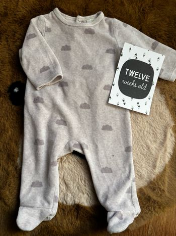 Pyjama gris nuage Tape À L’Oeil t.3m