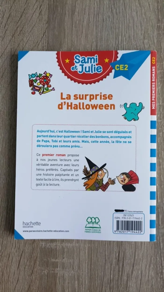 livre enfant Sami et Julie CE2 La surprise d'Halloween - photo numéro 2