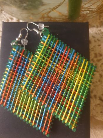 Boucles d'oreilles multicolor