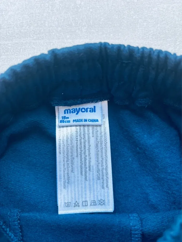 Jogging pantalon cargo bleu marine Mayoral 18 mois neuf - photo numéro 3