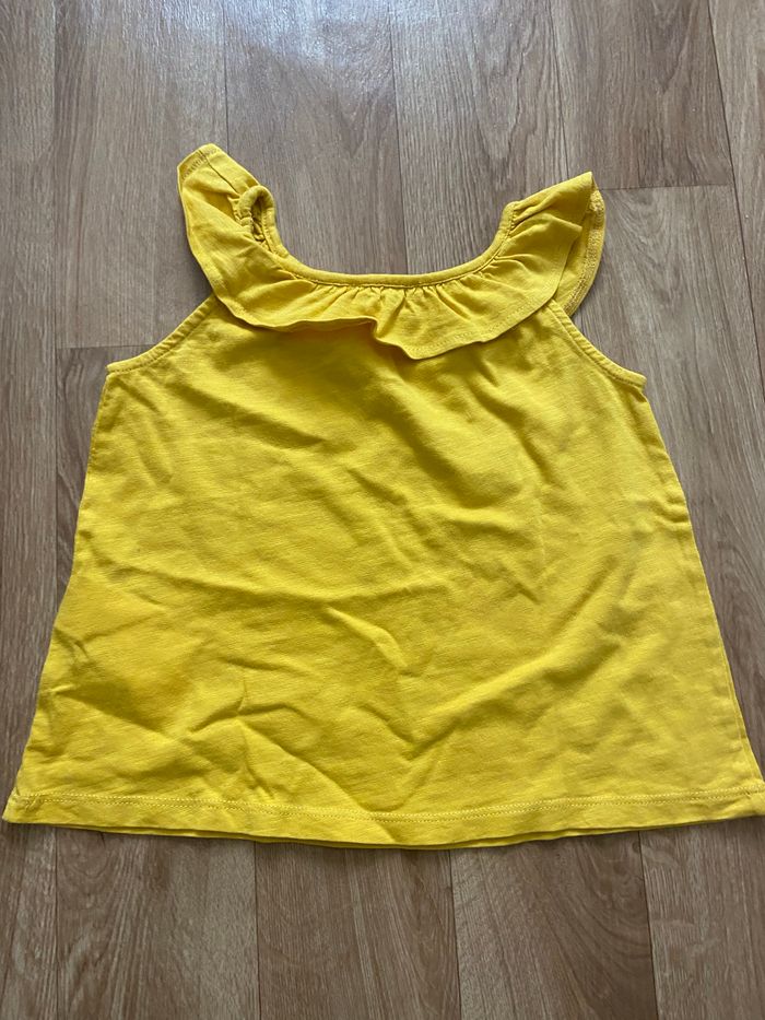 Débardeur jaune moutarde fille 3 ans - photo numéro 2