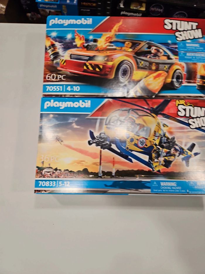 Voiture + hélicoptère playmobil - photo numéro 2