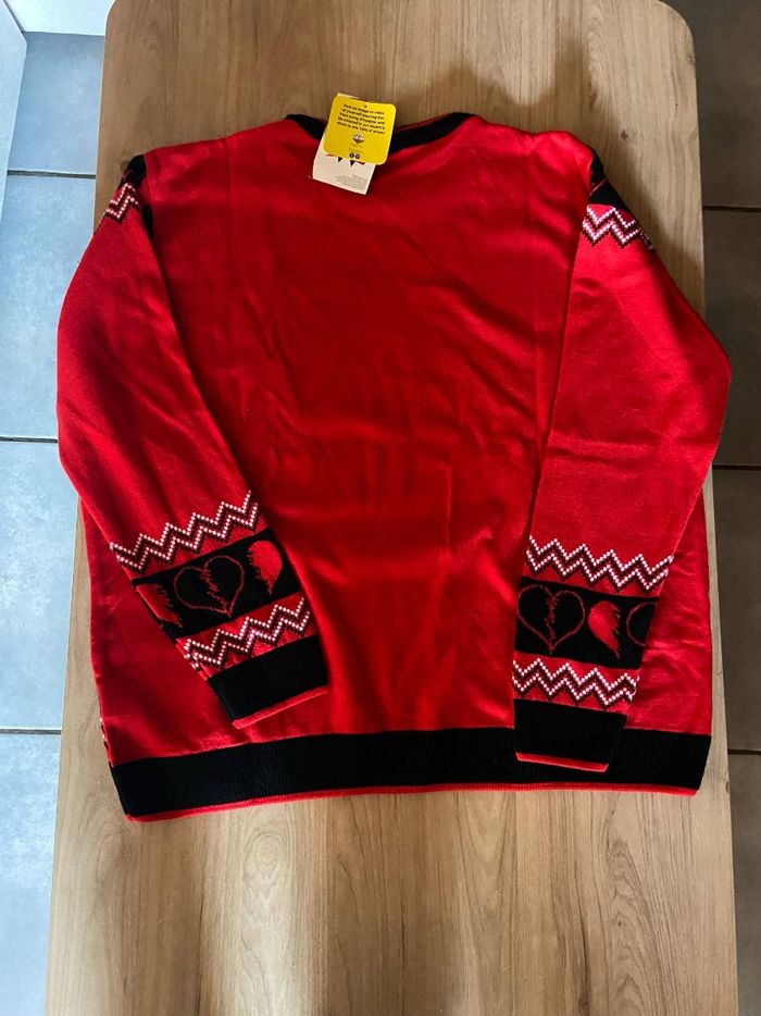 Pull moche de noël WWE Shawn Michaels rouge et noir taille Xxl - photo numéro 3