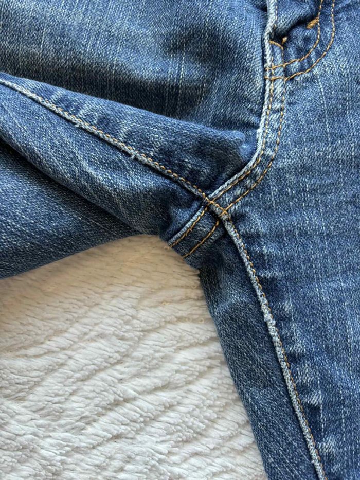 Jean Levi's 512 femme vintage (W30 L30 L/40) bleu Classic Slim Tapered Mexico taille haute – Rare - photo numéro 10