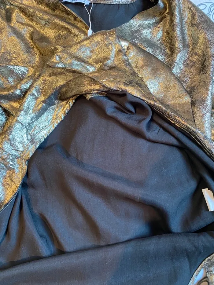 Chemise cache-coeur dorée - photo numéro 8