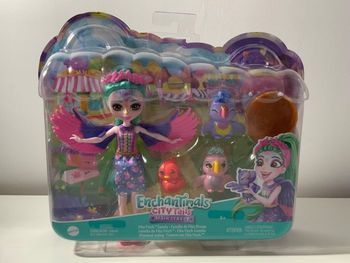 Coffret Enchantimals City Fails Poupée Filia Finch + 3 Oiseaux