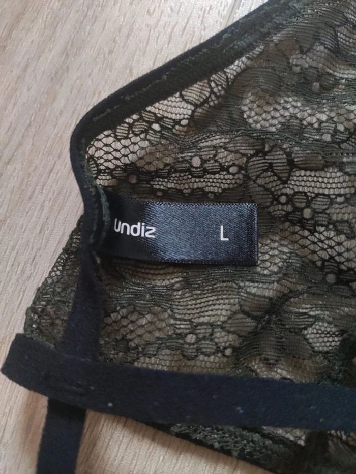 Undiz soutien-gorge dentelle kaki L - photo numéro 5