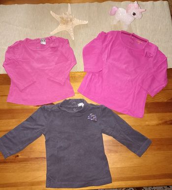 Lot tee shirt 12 mois