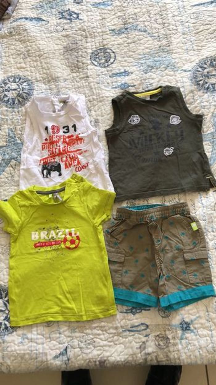 tee shirt et short 9 mois