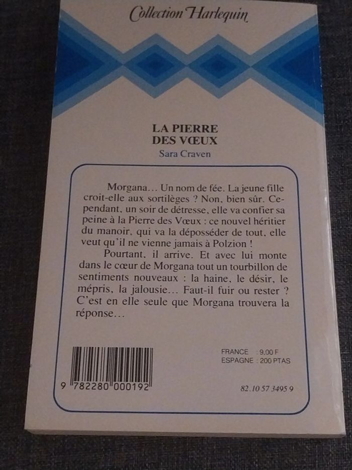 La pierre des voeux Sara Craven 1982 Harlequin Collection harlequin - photo numéro 2