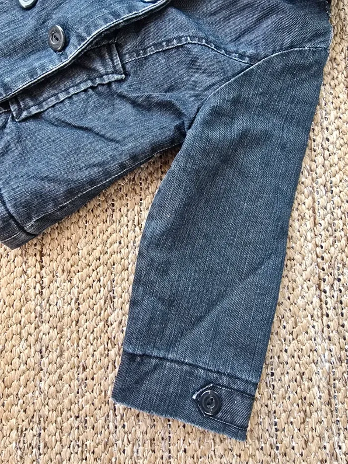 Veste jean doublée Okaidi 18mois - photo numéro 4