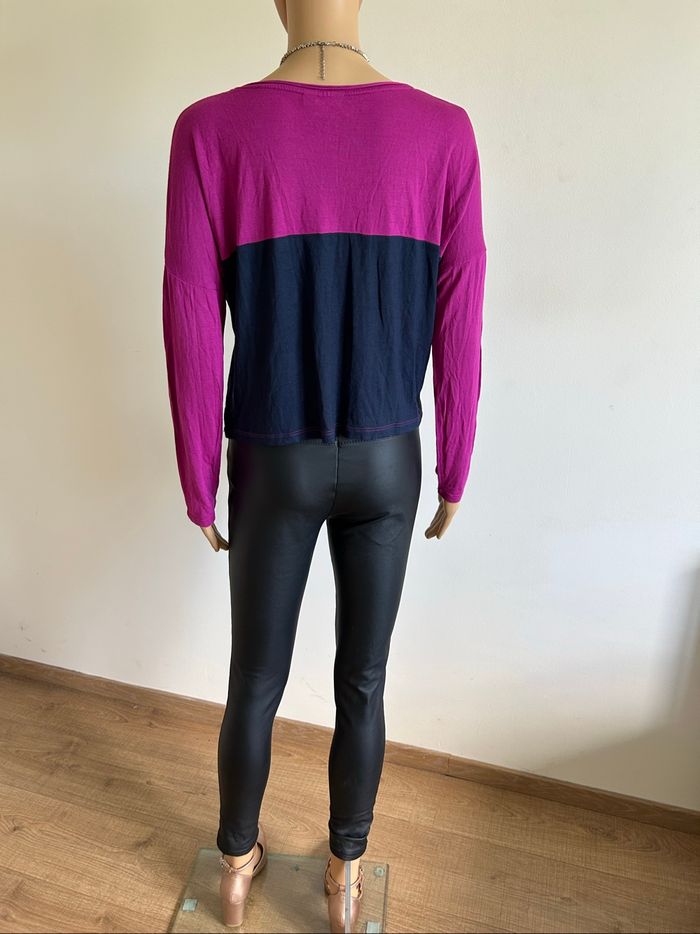 Haut court rose et bleu marine Esprit taille française L excellent état - photo numéro 6