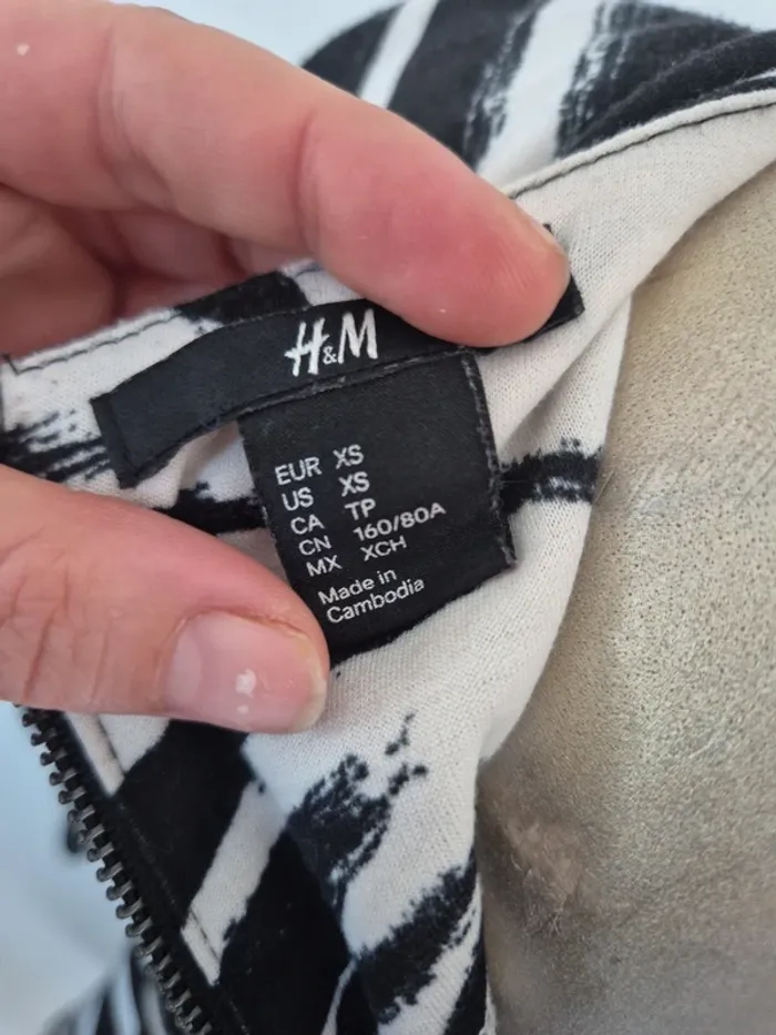 Robe zèbre taille xs h&m - photo numéro 6