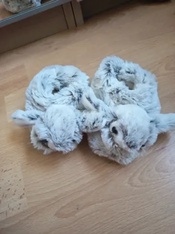 Chaussons bébé doudou lapins