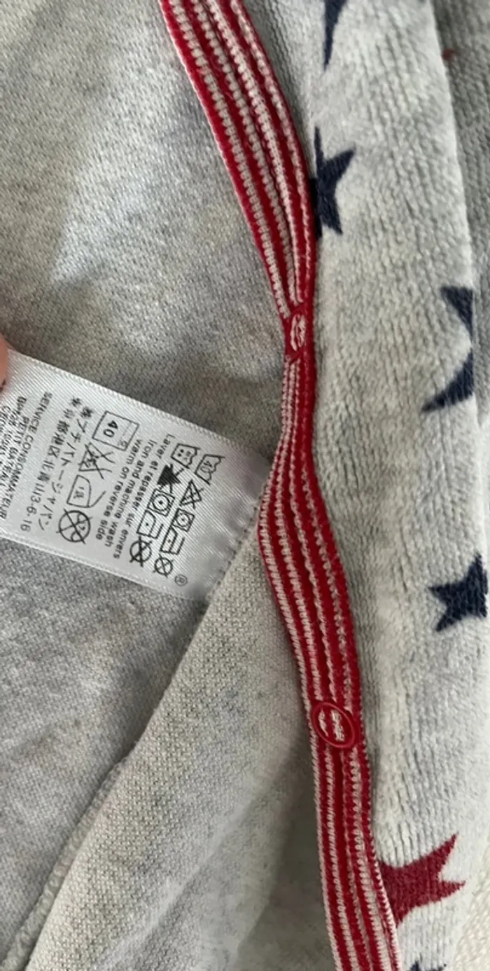 Pyjama velours grenouillère 36 mois - Petit Bateau - photo numéro 3