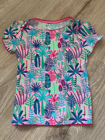 Haut maillot tankini imprimé Jungle