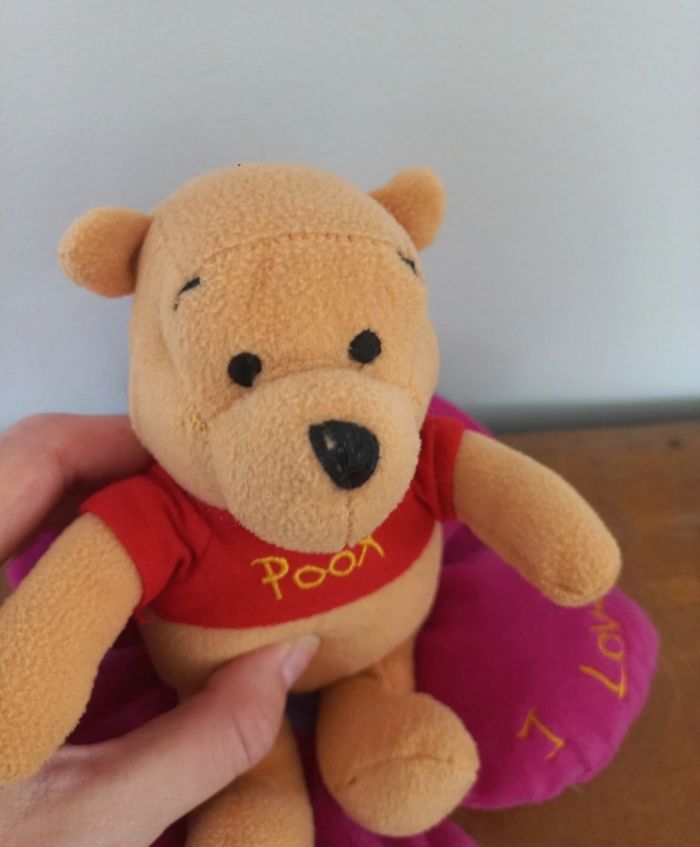 Peluche Winnie l'ourson "fleur"; I love you - photo numéro 8
