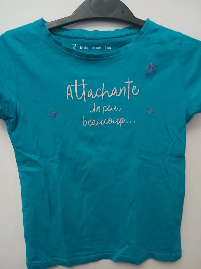 Lot de t shirt courte manche 5 ans fille - photo numéro 7