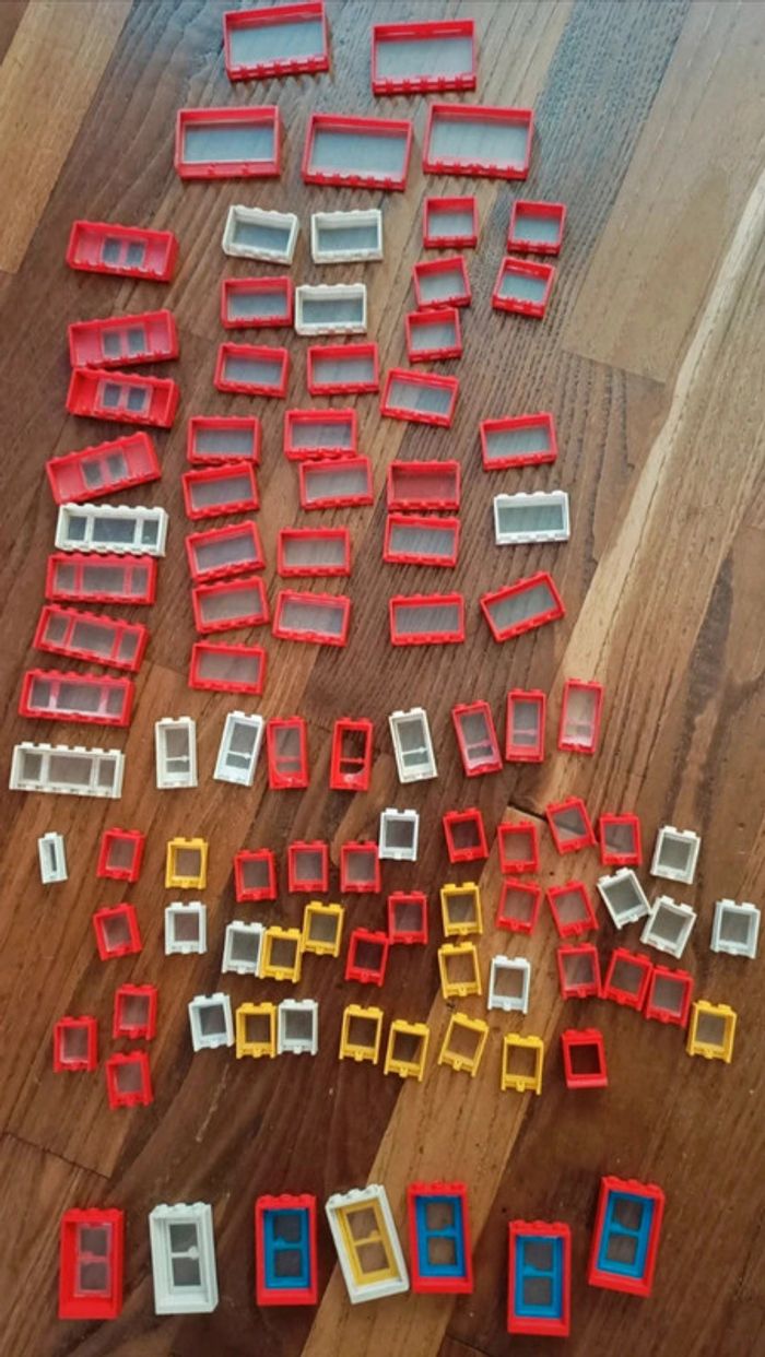 Lot fenêtres lego system vintage - photo numéro 2