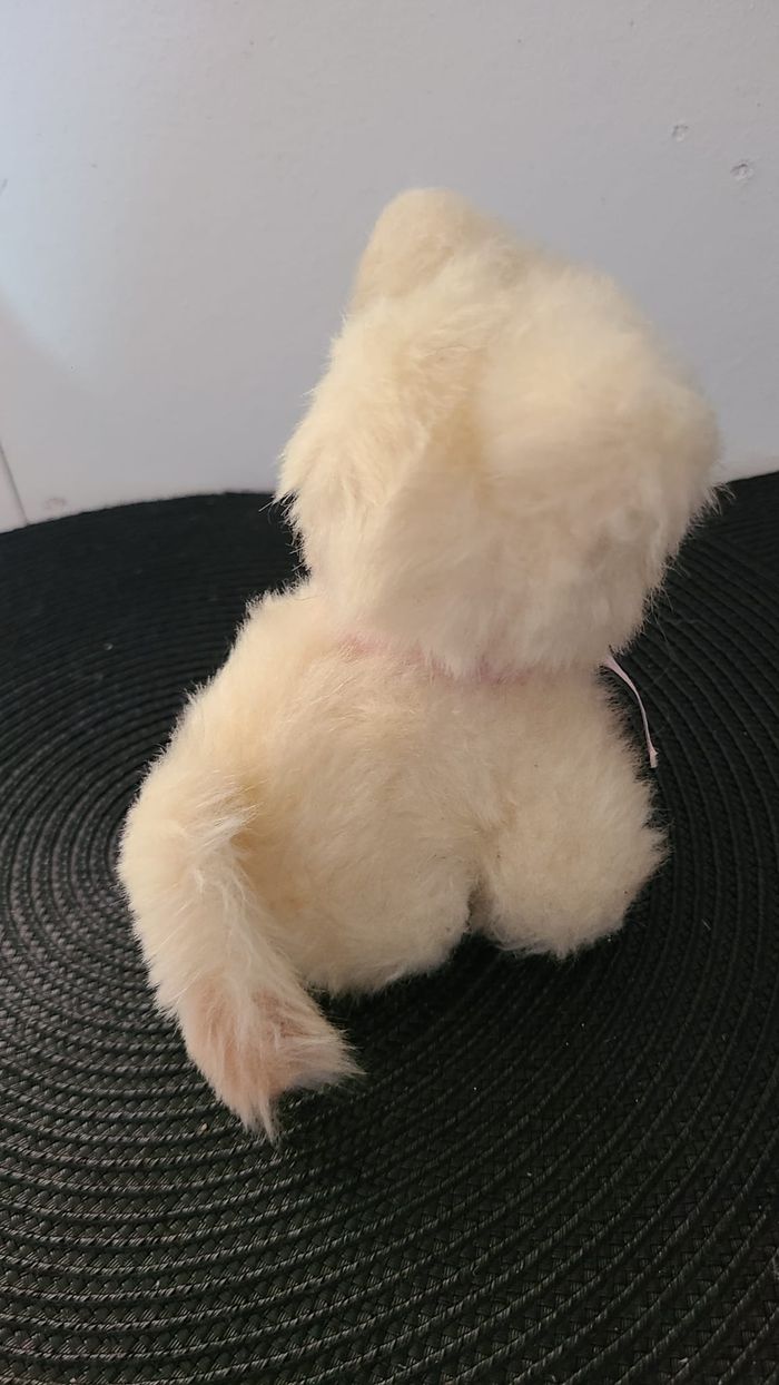 vintage peluche chat yeux bleus - photo numéro 4