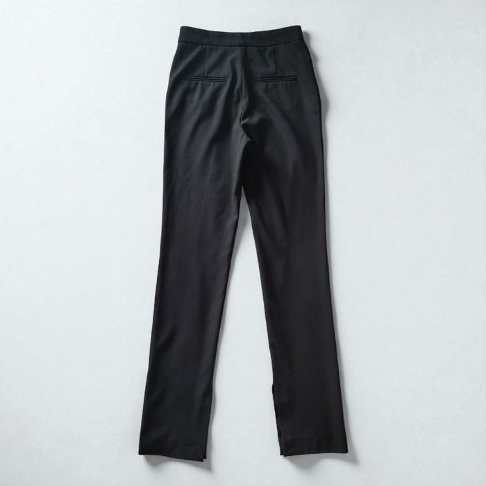 Pantalon noir taille S/36 Zara fendu style chic - photo numéro 2