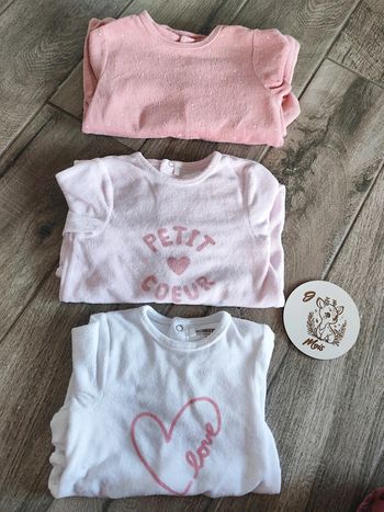 Magnifique Lot de 3 pyjamas velours 🤟