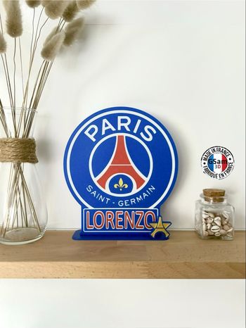 Affiche personnalisé fan de football  PSG - Paris Saint-Germain - club parisien -