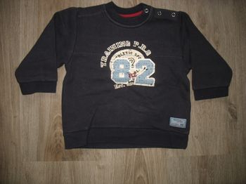  SWEAT SHIRT BLEU MARINE BÉBÉ GARÇON "DECATHLON" - 2 ANS - n°01