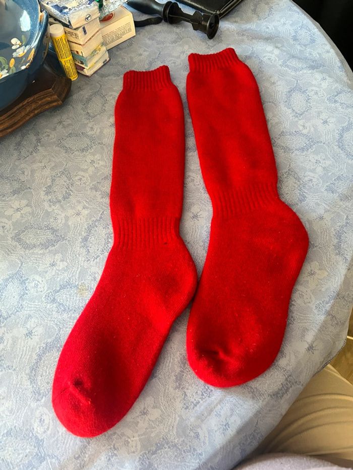 Chaussettes de montagne rouge