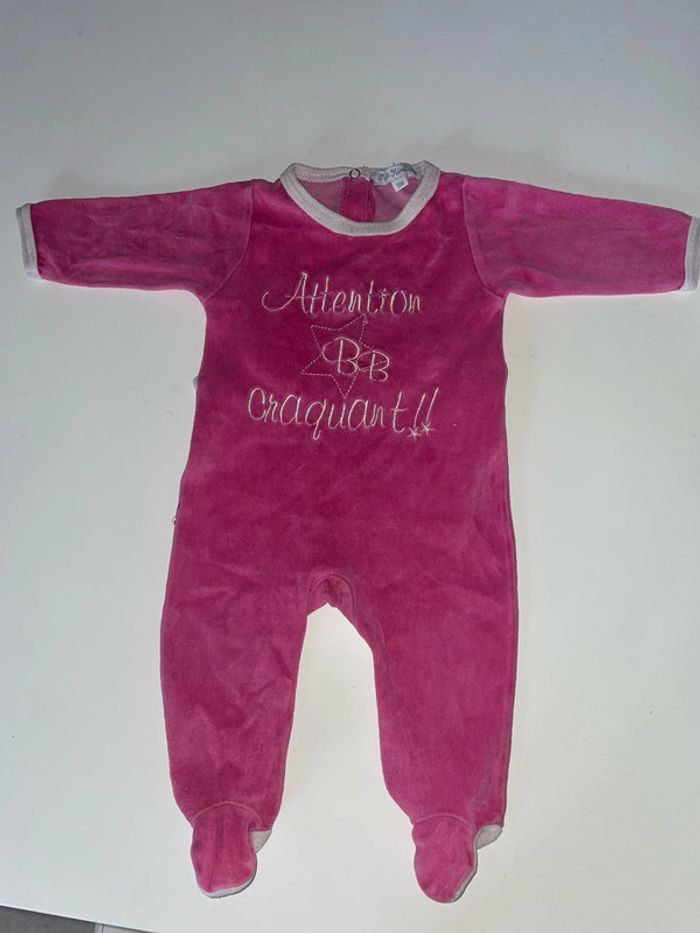Lot de deux pyjamas fille 3 mois - photo numéro 3